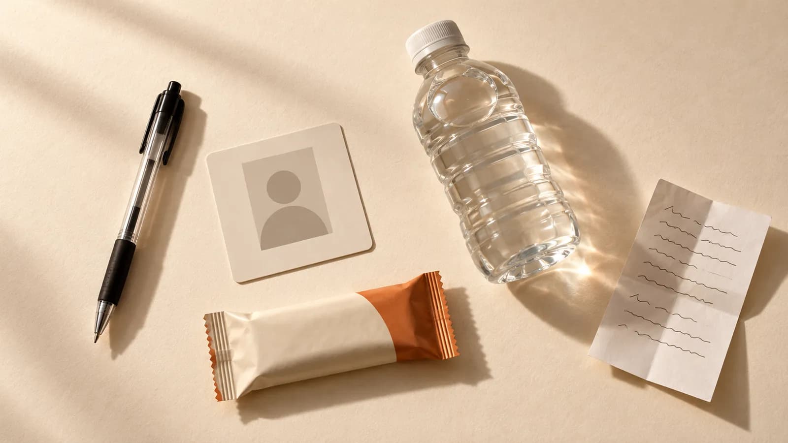 Caneta preta transparente, documento com foto, garrafa de água, lanche e papel dobrado: o que levar no dia do Enem.